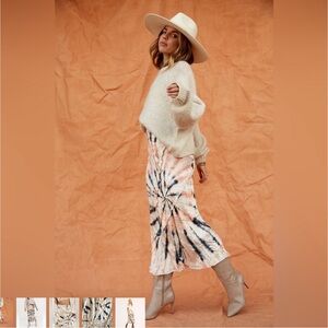 Tie-Dye Midi Skirt free people swagger